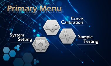 K,Na,Li,Ca CE approval multi language menu Flame Photometer with touch screen panel